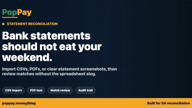 How to Reconcile Your Bank Statement Without a Spreadsheet (Capitec and Standard Bank)