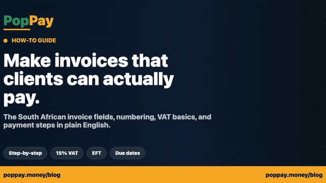 How to Make an Invoice in South Africa (2026): Step-by-Step Guide