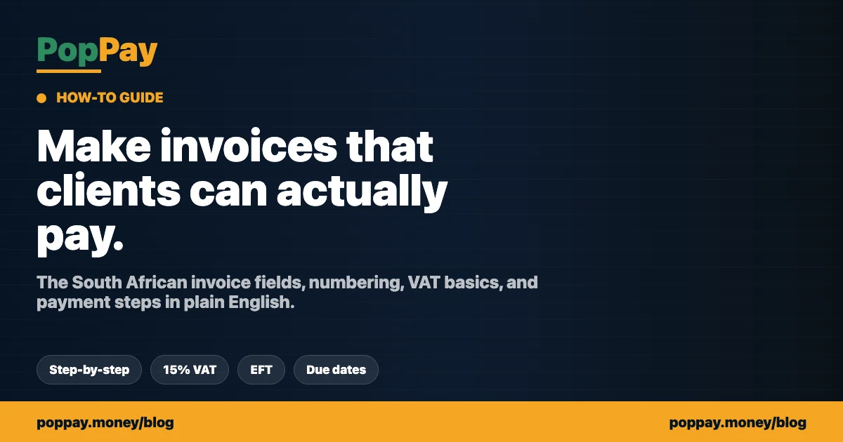 How to Make an Invoice in South Africa (2026): Step-by-Step Guide