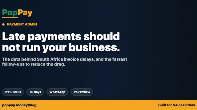 Late Payments South Africa: The R12.4B Invoice Crisis (2026 Data + Fixes)